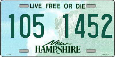 NH license plate 1051452