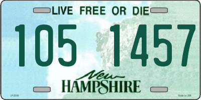 NH license plate 1051457