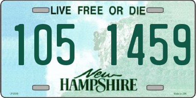 NH license plate 1051459