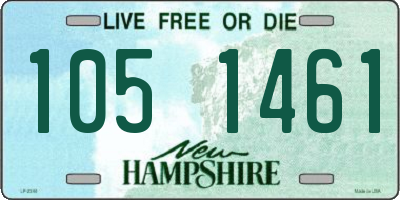 NH license plate 1051461