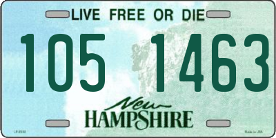 NH license plate 1051463