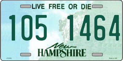 NH license plate 1051464