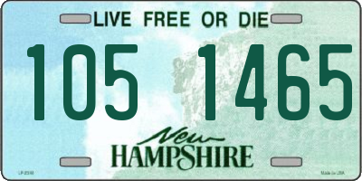 NH license plate 1051465