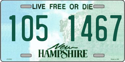 NH license plate 1051467