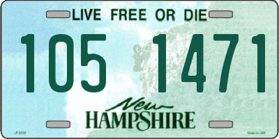 NH license plate 1051471