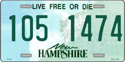 NH license plate 1051474