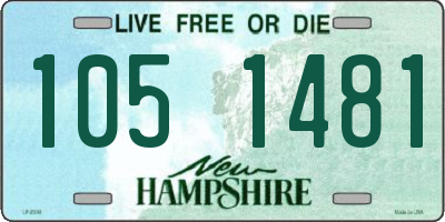 NH license plate 1051481