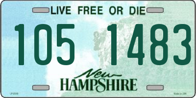 NH license plate 1051483