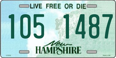 NH license plate 1051487