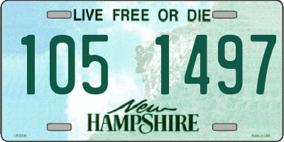 NH license plate 1051497