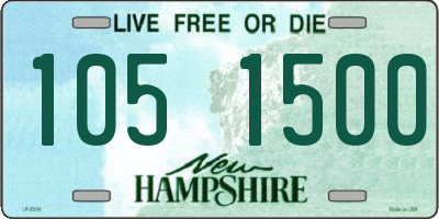 NH license plate 1051500