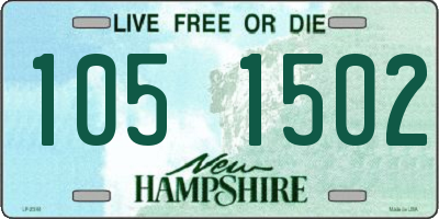 NH license plate 1051502