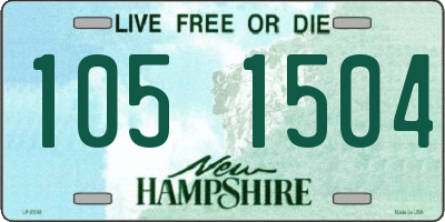 NH license plate 1051504