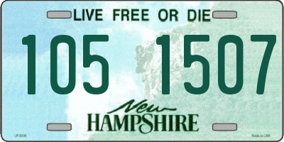 NH license plate 1051507