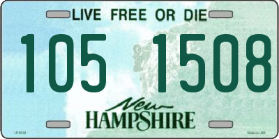 NH license plate 1051508