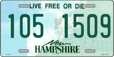 NH license plate 1051509