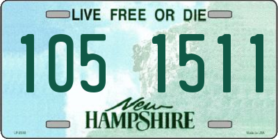 NH license plate 1051511
