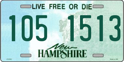 NH license plate 1051513