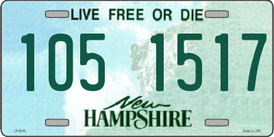 NH license plate 1051517