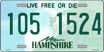 NH license plate 1051524