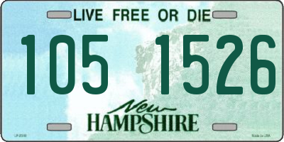NH license plate 1051526
