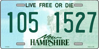 NH license plate 1051527