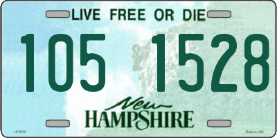 NH license plate 1051528