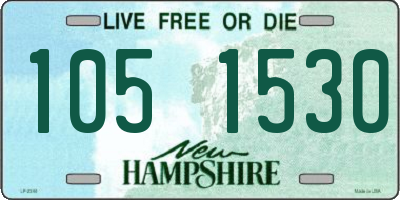 NH license plate 1051530