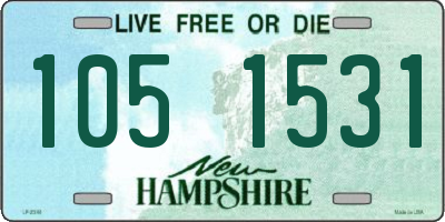 NH license plate 1051531
