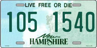 NH license plate 1051540