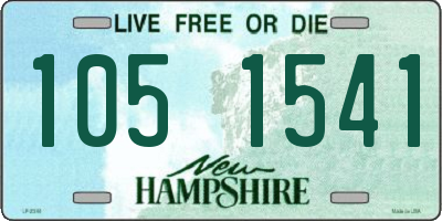 NH license plate 1051541