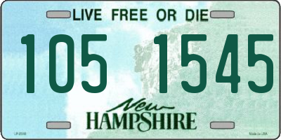 NH license plate 1051545