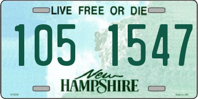 NH license plate 1051547