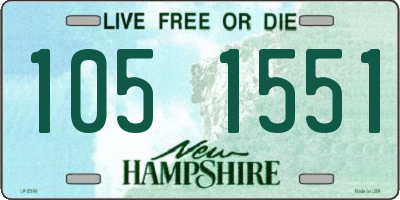 NH license plate 1051551