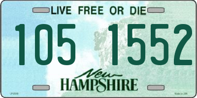 NH license plate 1051552