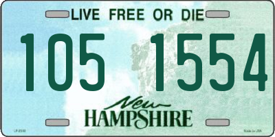NH license plate 1051554