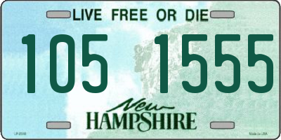 NH license plate 1051555