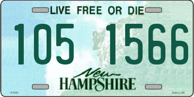 NH license plate 1051566