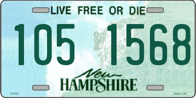 NH license plate 1051568