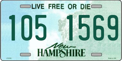 NH license plate 1051569