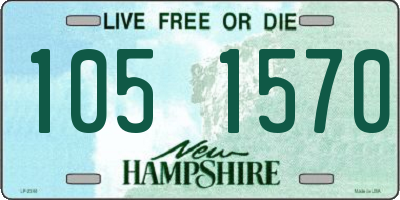 NH license plate 1051570
