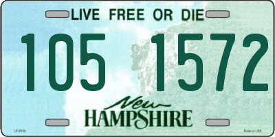 NH license plate 1051572