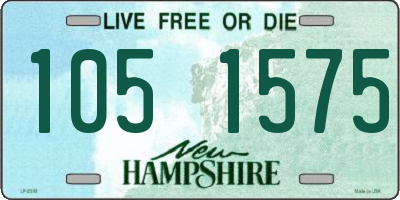 NH license plate 1051575