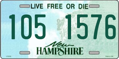 NH license plate 1051576