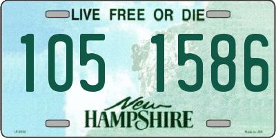 NH license plate 1051586