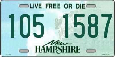 NH license plate 1051587