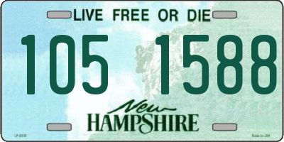NH license plate 1051588