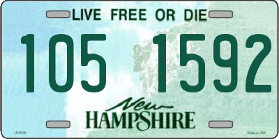 NH license plate 1051592
