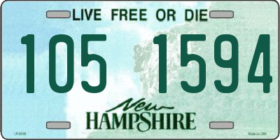 NH license plate 1051594