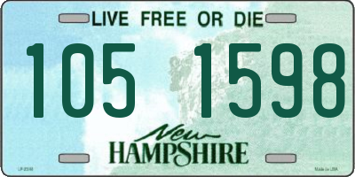 NH license plate 1051598
